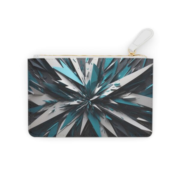 Abstract design with asymmetrical shards on a Mini Clutch Bag