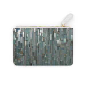 Reflective fragmented mirror design on a Mini Clutch Bag