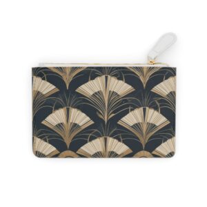 Chic Mini Clutch Bag with Elegant Fan Art Deco Design