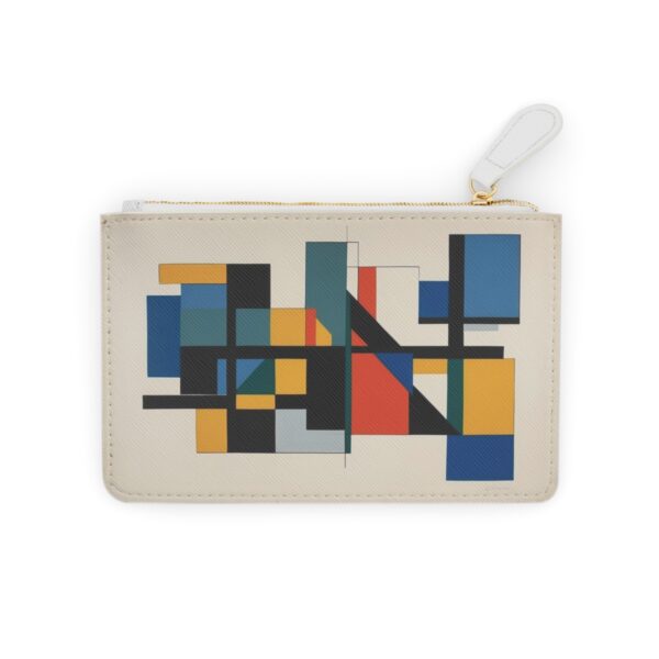 Abstract geometric design with squares and rectangles on a Mini Clutch Bag