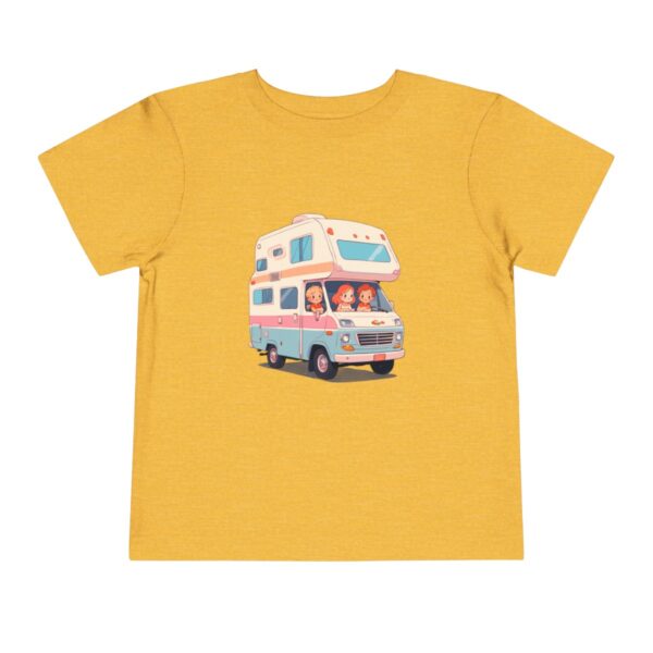 Toddler Short Sleeve Tee with cute RV and cheerful characters design