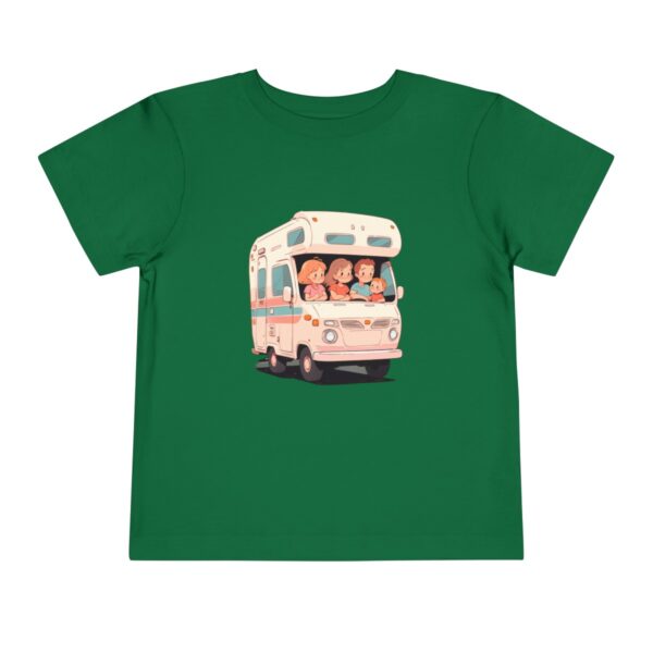 Toddler Short Sleeve Tee with cute RV and happy characters design