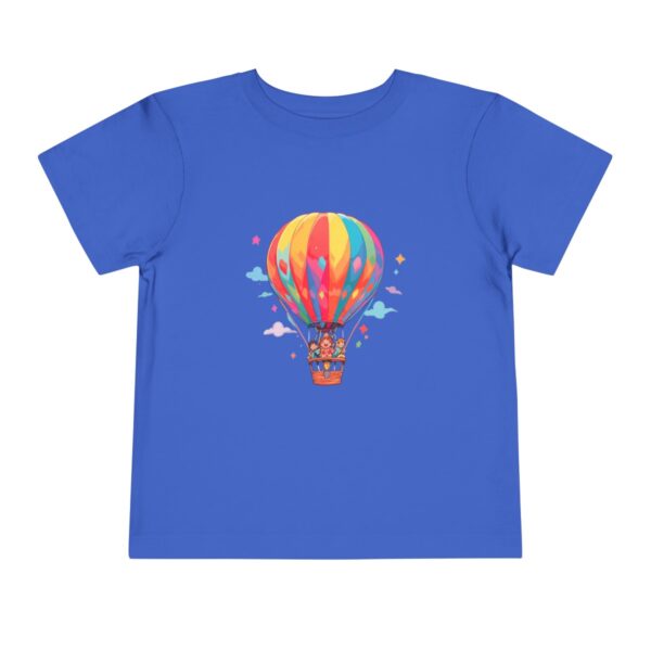 Toddler Short Sleeve Tee with colorful hot air balloon design