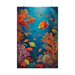 colorful tropical fish swimming through vibrant coral reef underwater