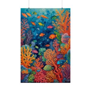 colorful fish swimming through vibrant coral reef underwater