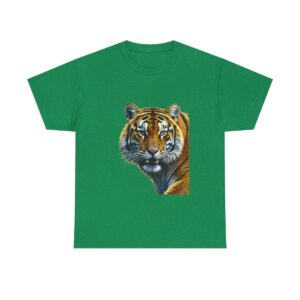 Unisex tee with a vintage tiger head design