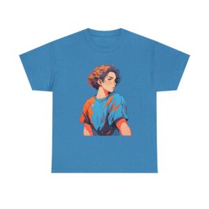 Unisex heavy cotton tee featuring a handball player in athletic gear