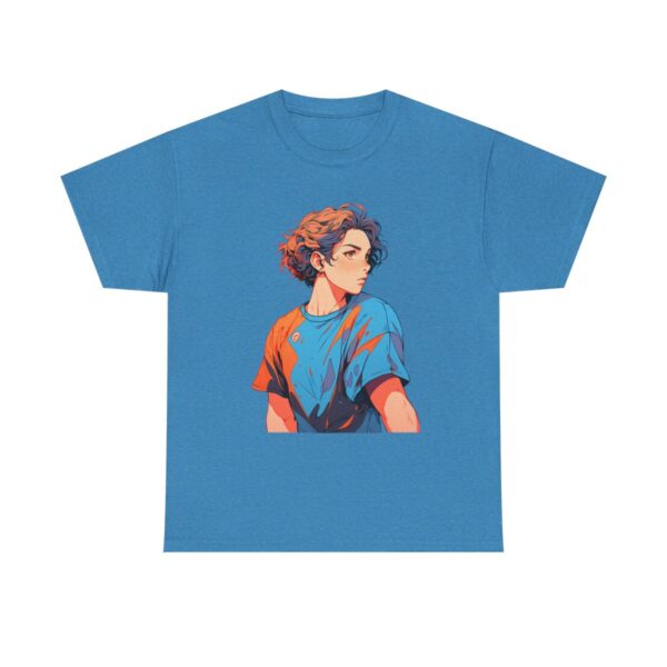 Unisex heavy cotton tee featuring a handball player in athletic gear