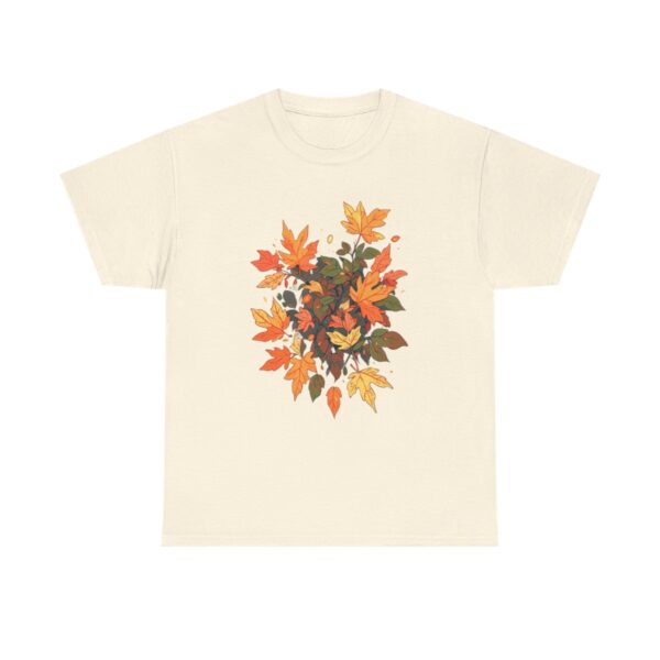 Unisex Tee with an autumn leaves design