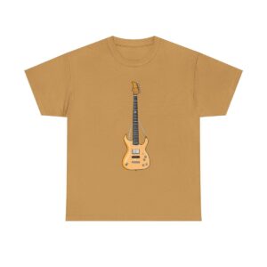 Electric guitar graphic on a unisex cotton tee