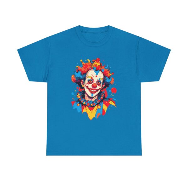 Unisex Tee with a colorful funny clown face design