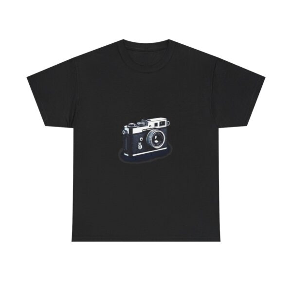 Vintage camera illustration on unisex heavy cotton tee