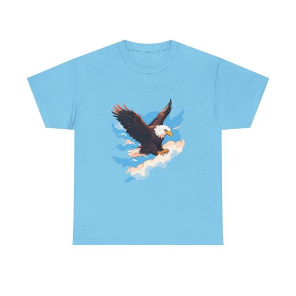 Majestic eagle flying in the sky design on a T-shirt