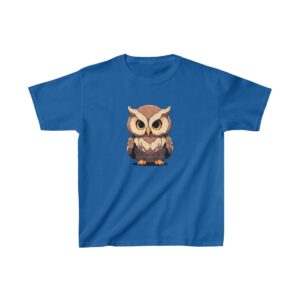 cute baby owl with big eyes on a kids tee