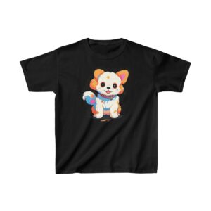 cute puppy with a blue collar on a kids tee