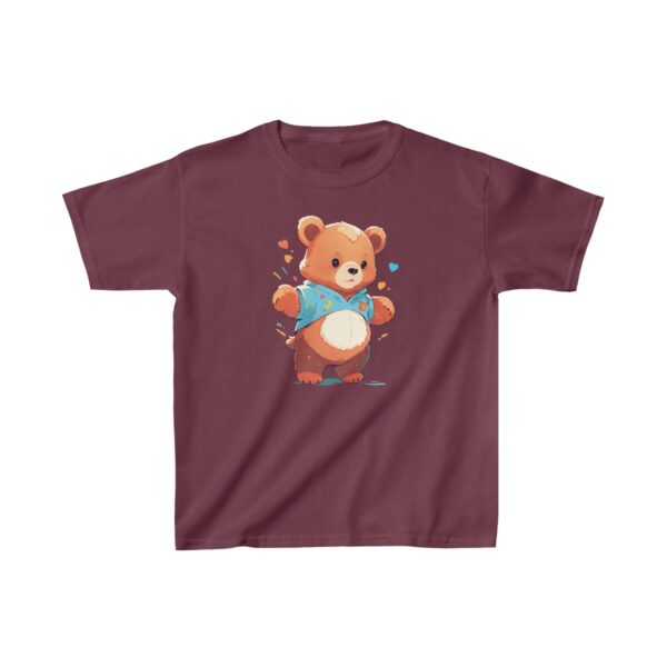 cute teddy bear with a bow tie on a kids tee