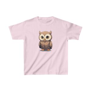 cute baby owl with big eyes on a kids tee