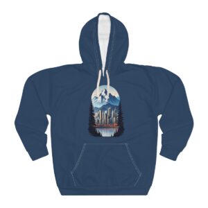 City Hoodie featuring a skyline and mountain design