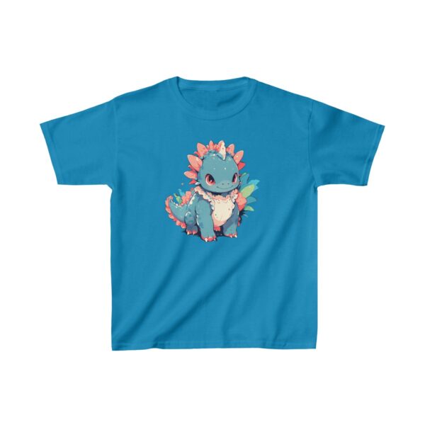 cute styracosaurus with colorful spikes on a kids tee