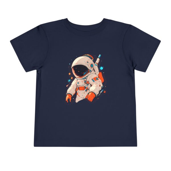 Navy toddler T-shirt with a cute astronaut graphic