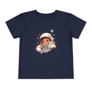 Navy toddler T-shirt with a cute astronaut graphic