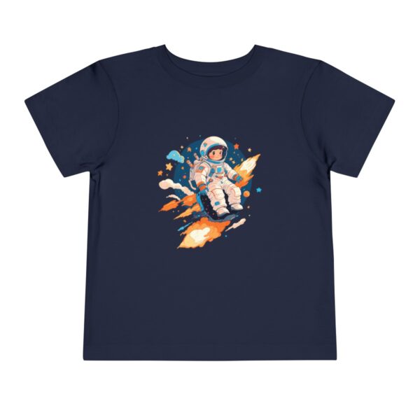 Navy toddler T-shirt with a cute astronaut graphic