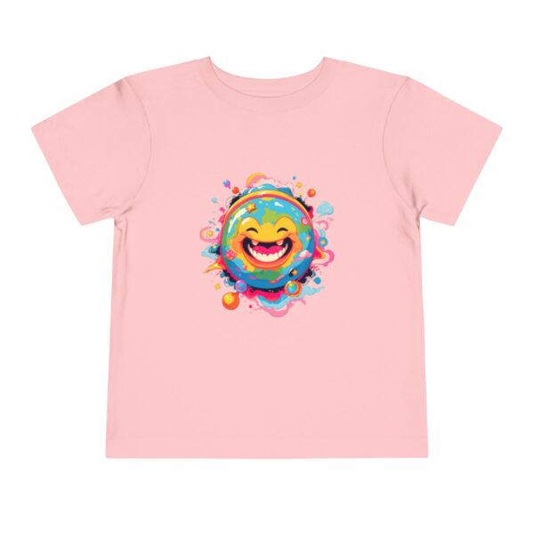 Pink toddler T-shirt with a cute planet graphic