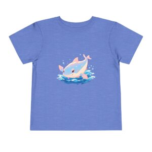 Light blue toddler short sleeve tee with a cute stingray character design