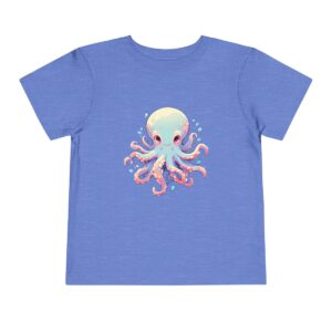 Light blue toddler T-shirt with a cute octopus character