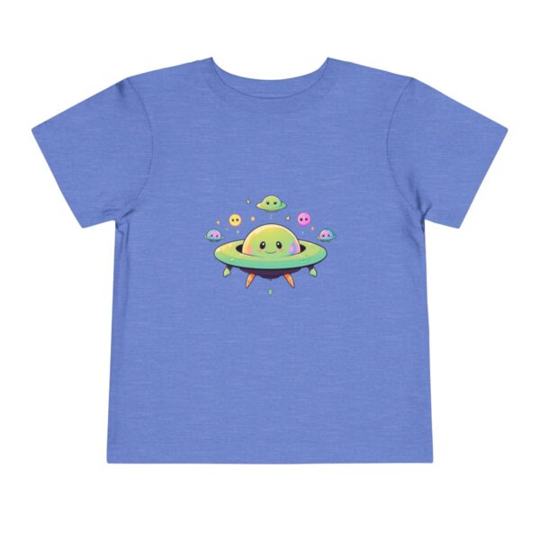 Blue toddler T-shirt with a cute UFO graphic