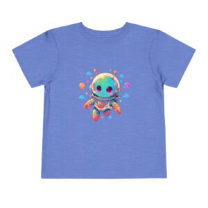 Light blue toddler T-shirt with an alien design