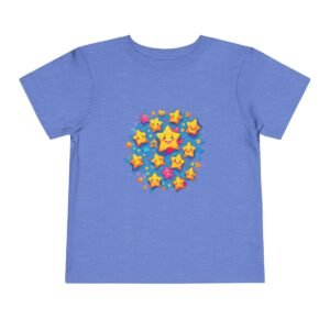 Light blue toddler T-shirt with a colorful stars design