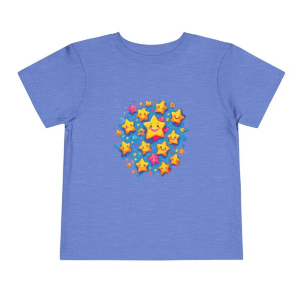 Light blue toddler T-shirt with a colorful stars design