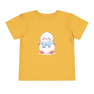 Yellow toddler short sleeve tee with a cute igloo design