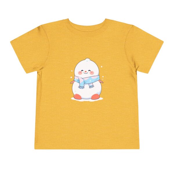 Yellow toddler short sleeve tee with a cute igloo design