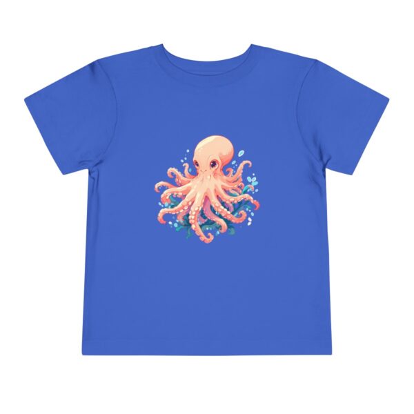 Blue toddler T-shirt with a cute octopus character