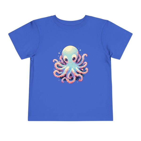 Blue toddler T-shirt with a cute octopus character