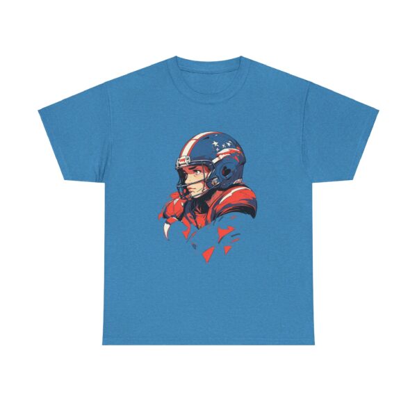 Unisex heavy cotton tee featuring an American football player in a helmet and full gear