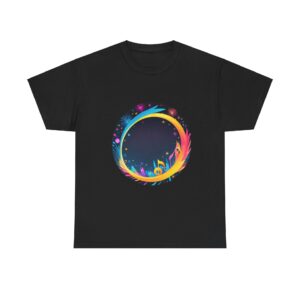 Festival T-Shirts with a vibrant circular design