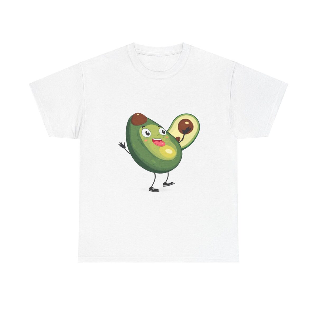 Funny T Shirts Shirts featuring a cute smiling avocado design.