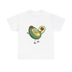 Funny T Shirts Shirts featuring a cute smiling avocado design.