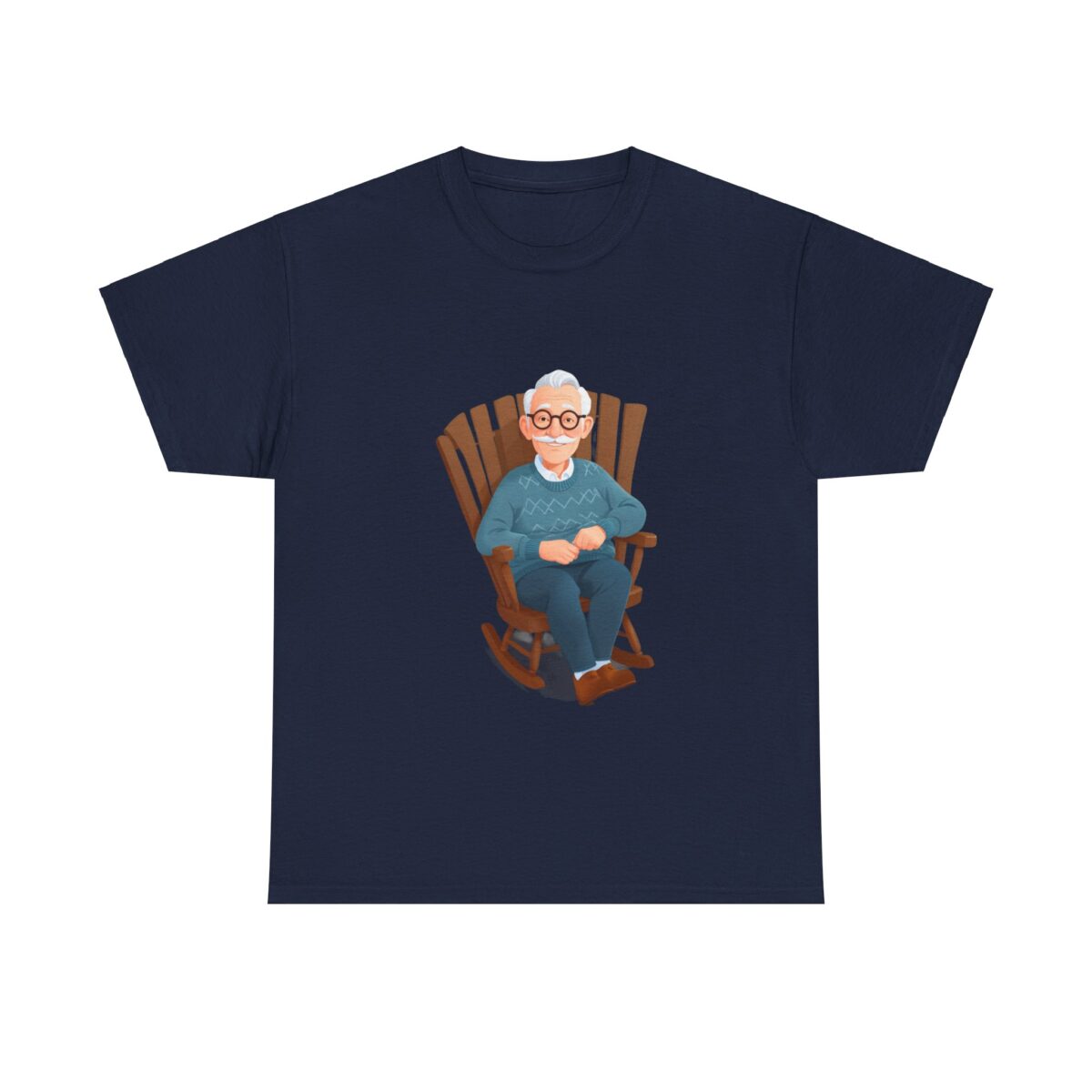 Grandad T Shirts featuring a grandad sitting in a rocking chair design