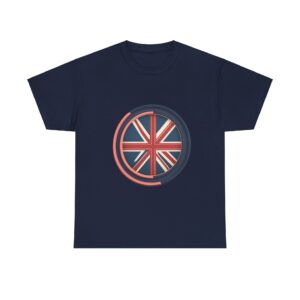 Medium T Shirt UK with bold Union Jack-inspired design