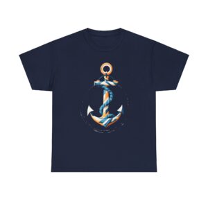 Navy Blue Color T Shirt with anchor design