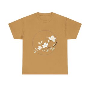 Empty T-Shirt with minimalist floral design