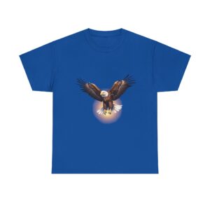 Eagle T Shirts​ featuring a majestic eagle design on a blue background