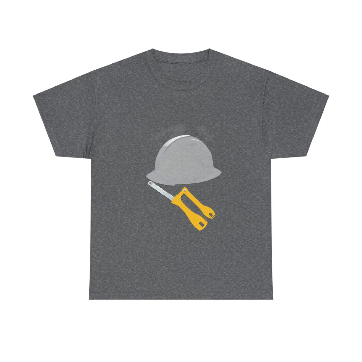 Durable Construction T Shirt​ with a hard hat and tools design