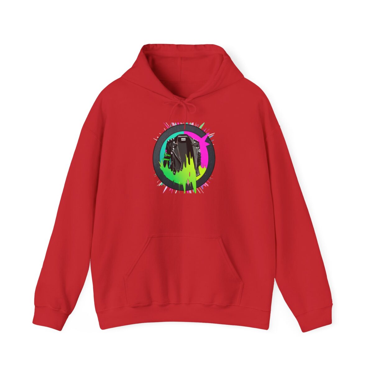 Punk hoodie with bold graphic design and comfortable fit