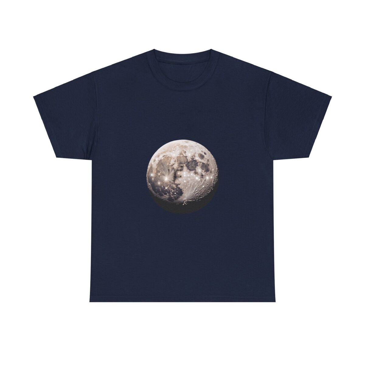 Full Moon Logo T-Shirt with a detailed moon graphic on a simple, soft fabric