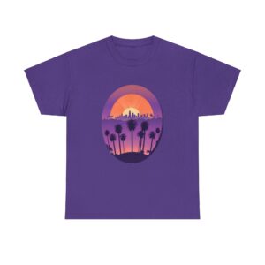 "That's Los Angeles" T-Shirt featuring a sunset and palm trees design.